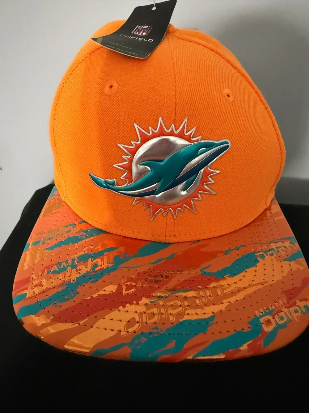 Miami Dolphins New Era 9Fifty Snapback Hat with Team Logo NEW
